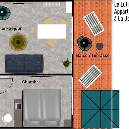 Appartamento Lutin Vue Baie - T2 Design Et Connecté La Baule-Escoublac